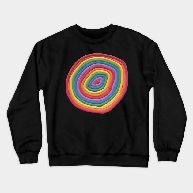 Rainbow Lollipop Crewneck Sweatshirt by EunsooLee